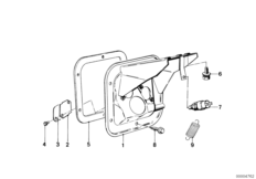 Опорный кронштейн педали