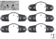 Переключатель м/ф рул.колеса M-Sport