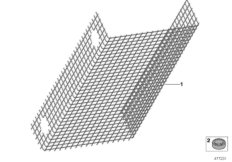 Защитная решетка радиатора задней оси