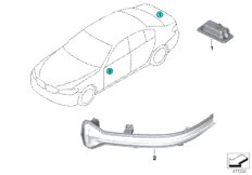 Дополн.указатель поворота/светил.снаружи