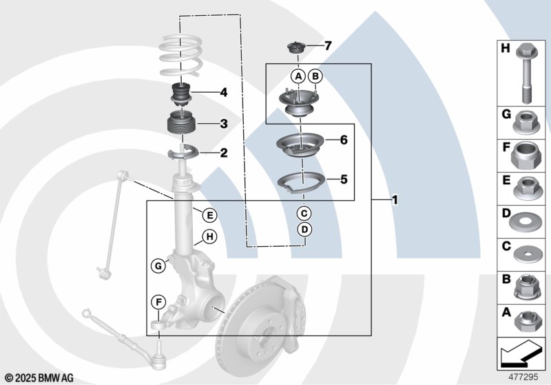 Ремкомплект опорного подшипника