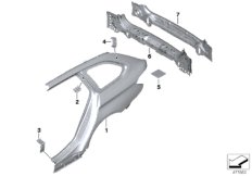 Крыло/облицовка задней части
