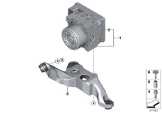 Гидроагрегат DSC/ЭБУ/кронштейн