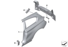 Крыло/облицовка задней части