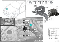 Реле эл.вентил.двигателя 850 Вт K5
