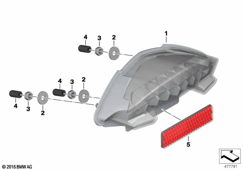 Светодиодный блок задних фонарей