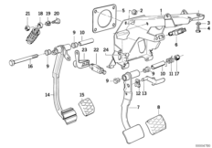 Педаль/выключатель стоп-сигналов