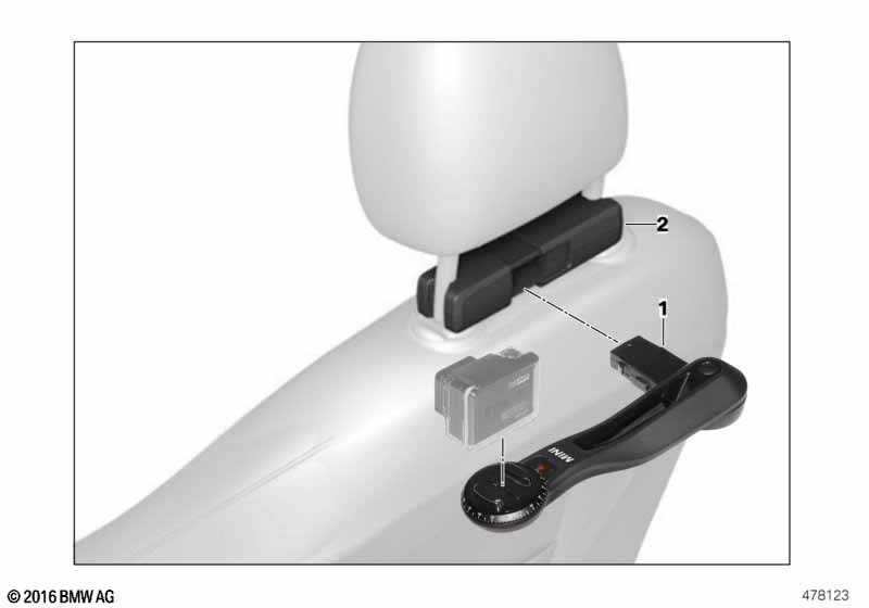 MINI экшн камера крепление внутри