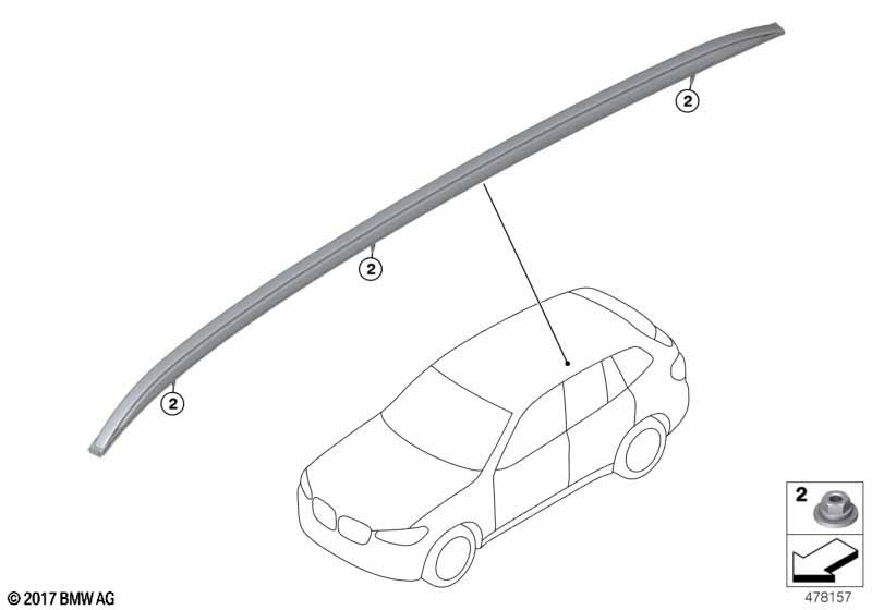 Дооснащение полозьями багажника на крыше