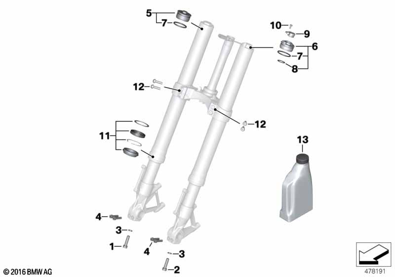 Сервисное обслуживание телескопич.вилка