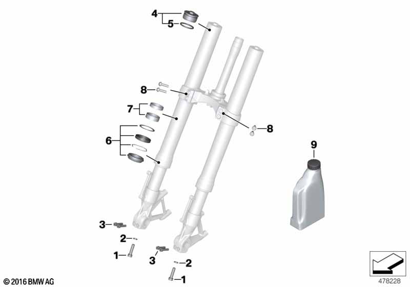 Сервисное обслуживание телескопич.вилка