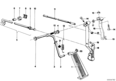 Привод педали акселератора/рычаги и тяги