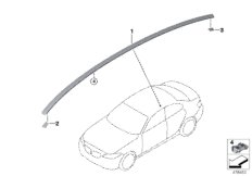 Декоративная планка крыши/леер