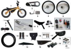 Зап.части BMW - Kidsbike NF черный