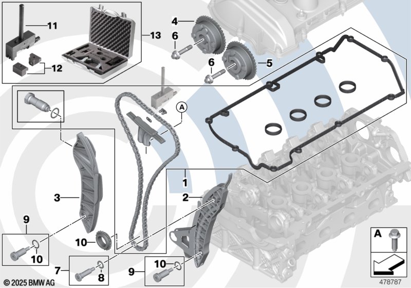 Ремкомплект открытой приводной цепи Вх