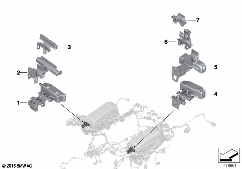 Крепежные детали жгут проводов