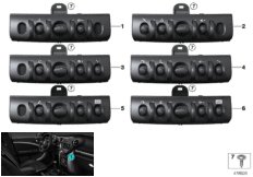 Блок переключателей в центр.консоли