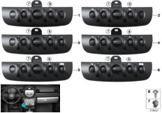 Блок переключателей в центр.консоли