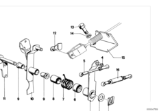 Привод педали акселератора/блокир.рычаг