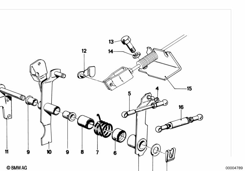 Привод педали акселератора/блокир.рычаг