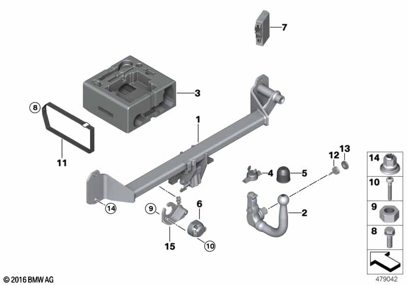 F54/F54N Тягово-сцеп.устр.со съемн.шар.головкой