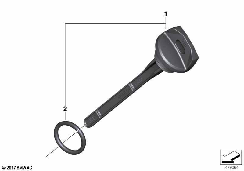 Заливка масла, измерительный щуп