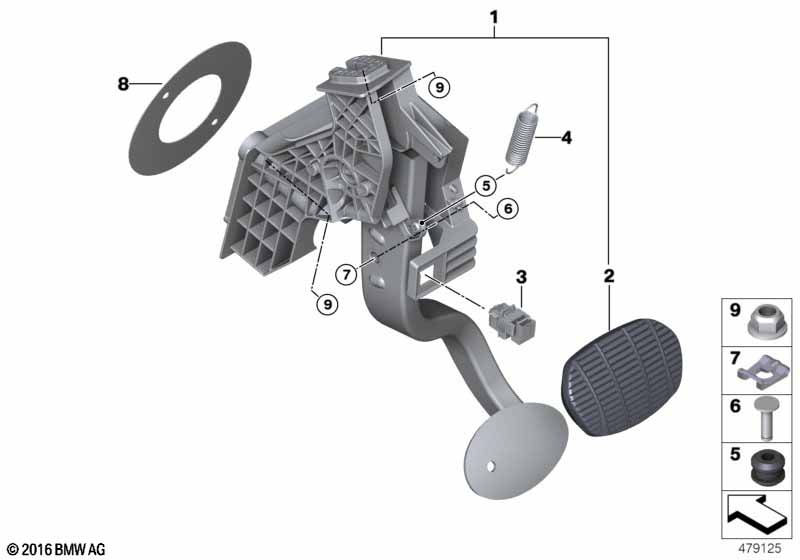 Педальный механизм АКПП