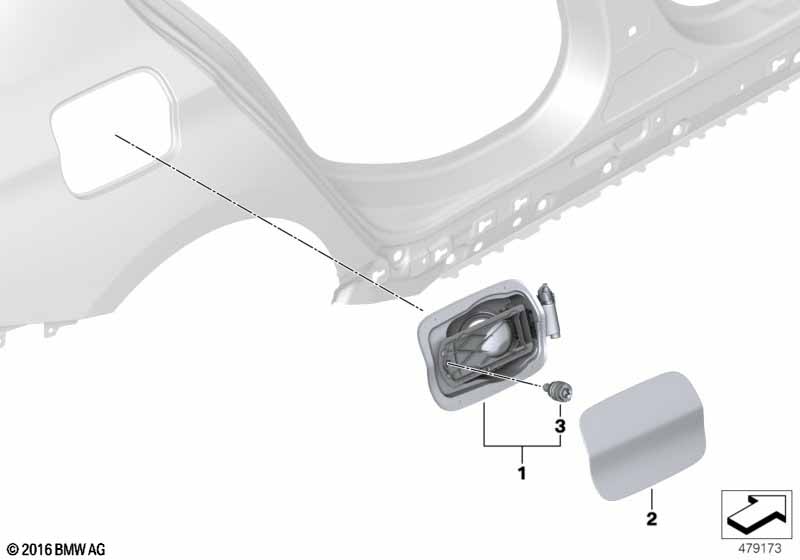 Заслонка заливного отверстия