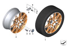 BMW кол.с л/с диском звездооб.спицы 666M