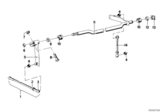 Привод педали акселератора/рычаги и тяги
