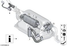 Фильтр с акт.углем/вентил.с.подачи топл.