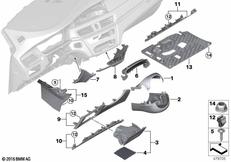 Доп.элементы панели приборов Нж.