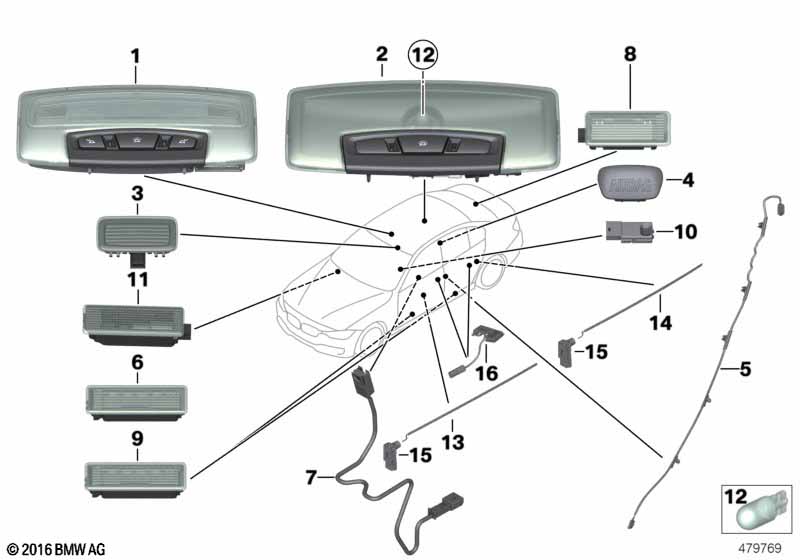 Различные огни