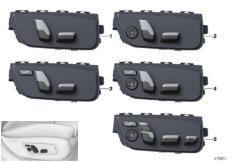 Кнопка регулировки сиденья пер.пас.