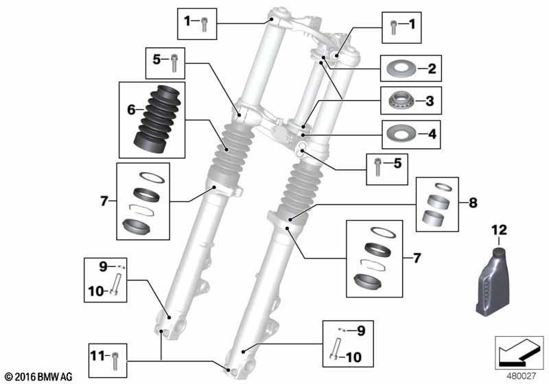 Сервисное обслуживание телескопич.вилка
