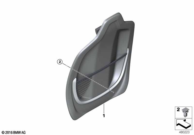 Накладки спинки переднего сиденья