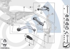 Ремкомплект тяги и попер.рычага подв.