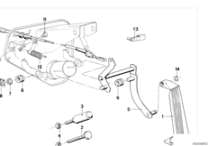 Привод педали акселератора/тросик