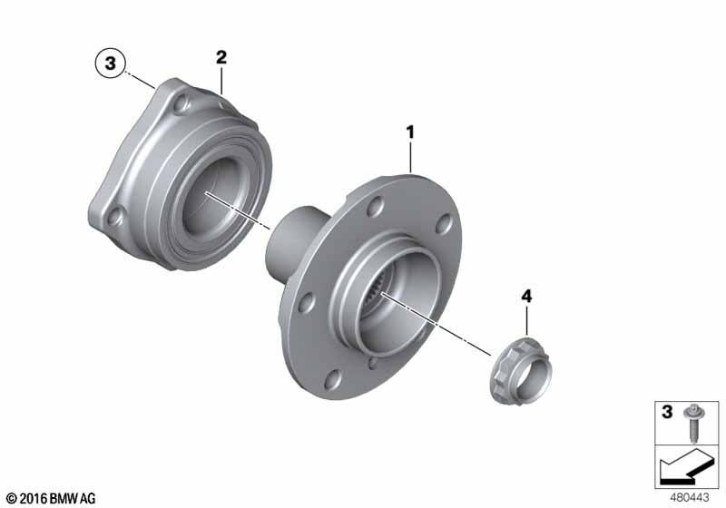 Полуось задн.моста/подшипн.ступ.колеса