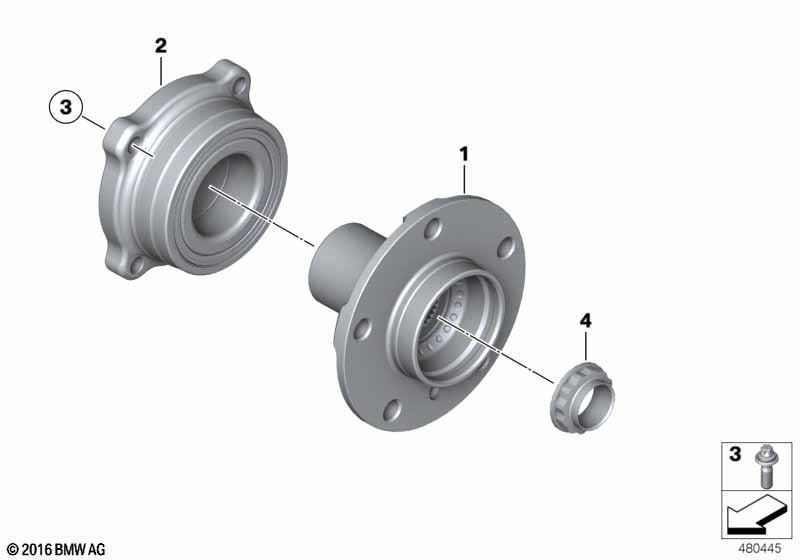 Полуось задн.моста/подшипн.ступ.колеса