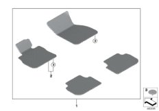 Ножные коврики Velours