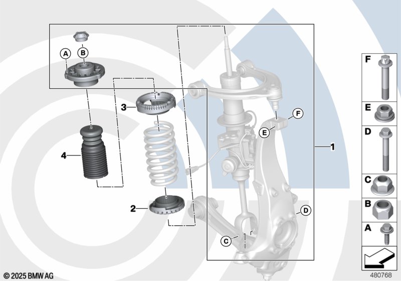 F07/F11/F12/F13 Ремкомплект опорного подшипника