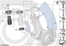 Монт.комплект верхн.опора аморт.стойки