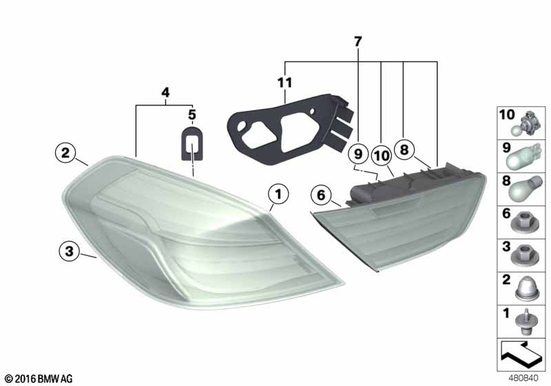 Блок задних фонарей