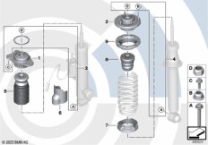 Монт.комплект верхн.опора аморт.стойки