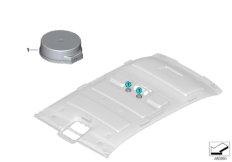 Детали динамика на потолке