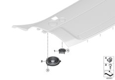 Детали динамика на полке за зад.сиденьем