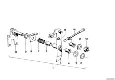 Привод педали акселератора/блокир.рычаг