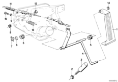 Привод педали акселератора/тросик ЛР