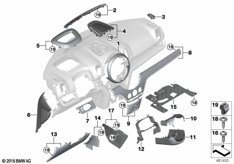 Доп.элементы панели приборов